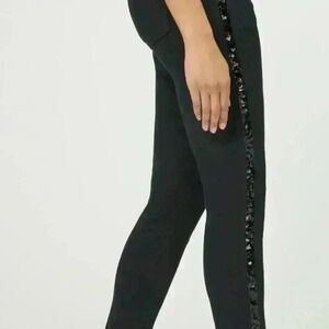 Aqua stretch black jeans with sequin down the sides size 30 Mob Wife
